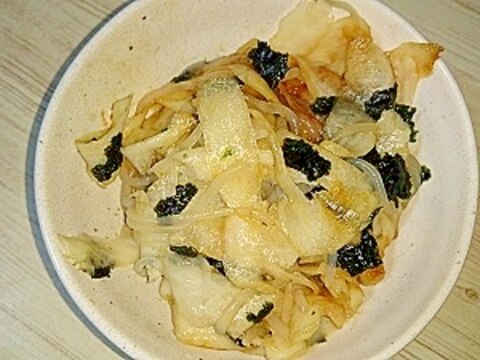 ピーラー大根と糸こんにゃくの海苔ごま風味味噌和え